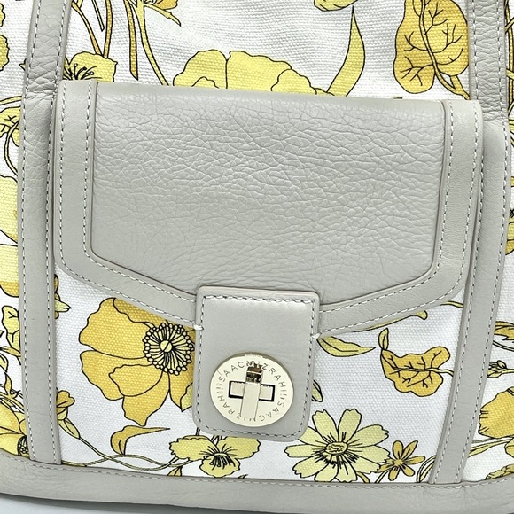 ISAAC MIZRAHI 👍DEAL DEAL DEAL famous designer LEATHER BRIGHT AND BEAUTIFUL 🤩BAG - Picture 4 of 17